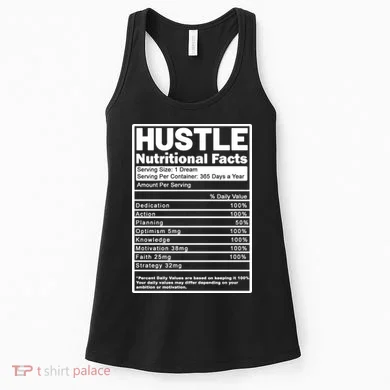 Hustle Nutrition Facts Values Women's Tank Top
