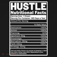 Hustle Nutrition Facts Values Women's Tank Top thumb 5