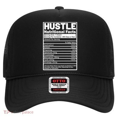Hustle Nutrition Facts Values Hat