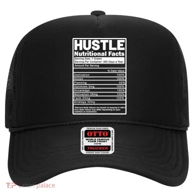 Hustle Nutrition Facts Values Hat