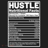 Hustle Nutrition Facts Values Hat thumb 2
