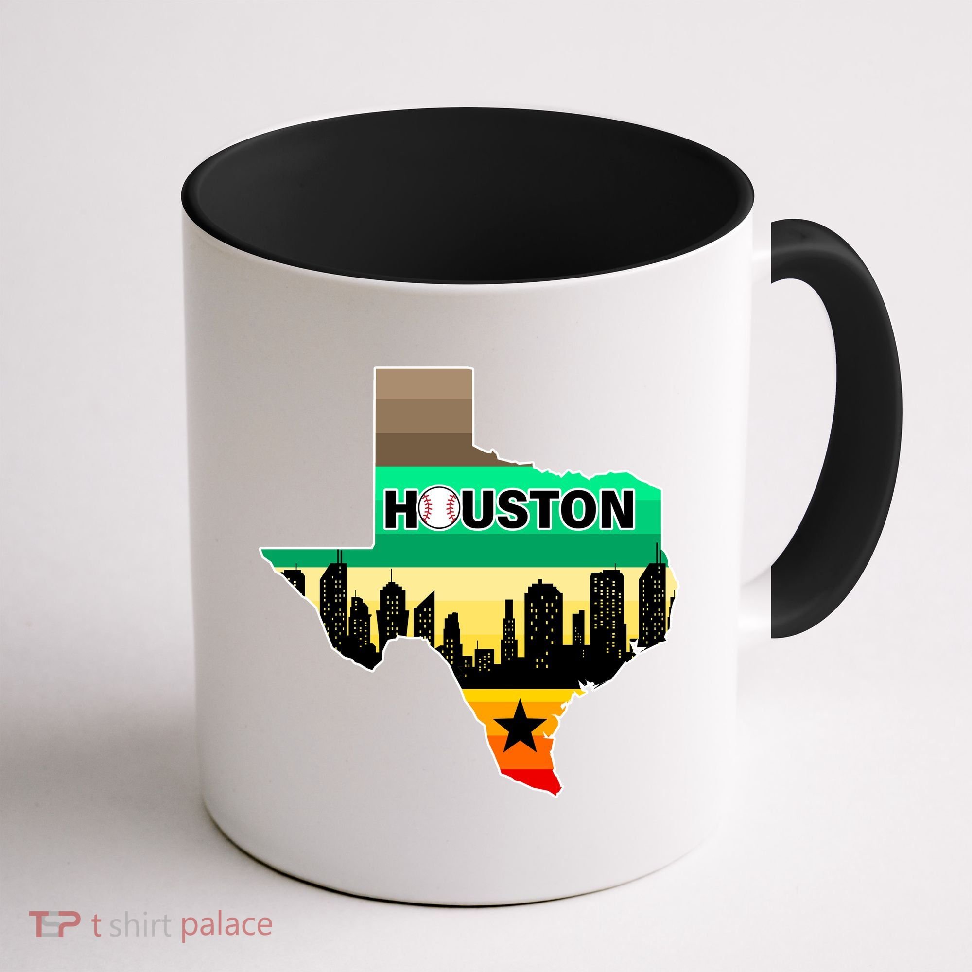 Huston Texas Baseball City Logo Coffee Mug