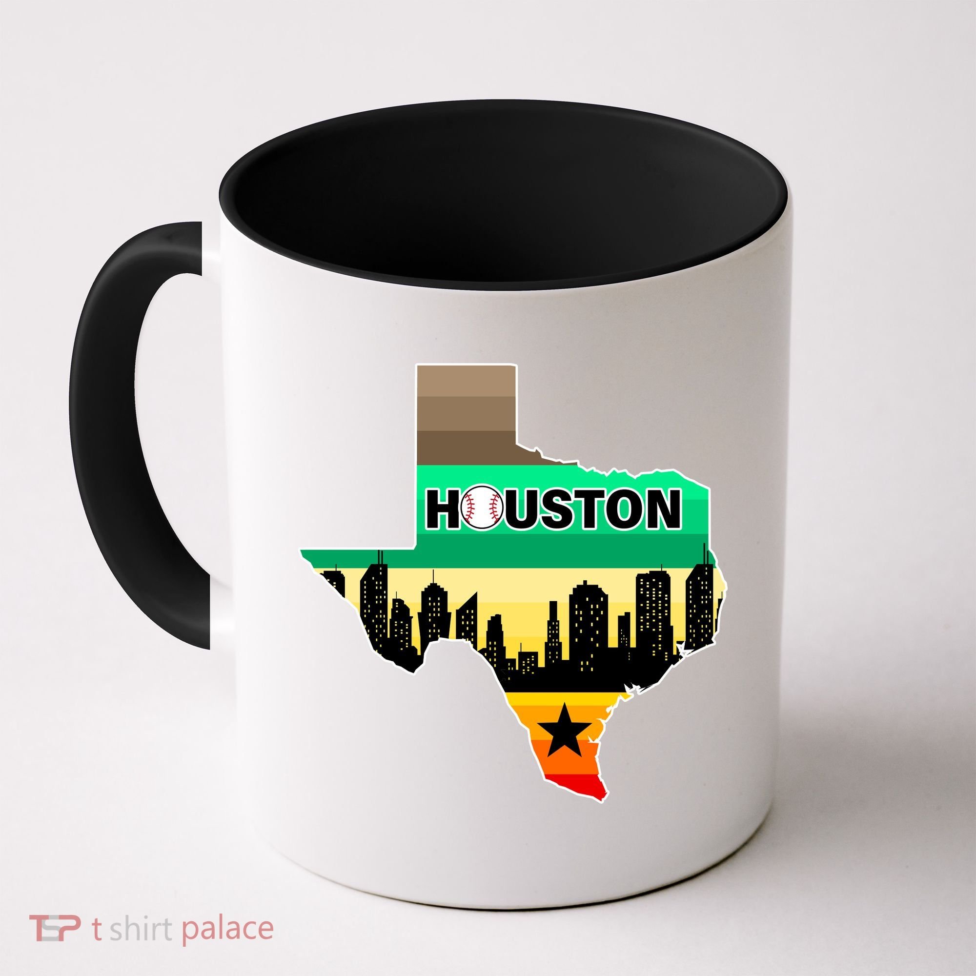 Huston Texas Baseball City Logo Coffee Mug