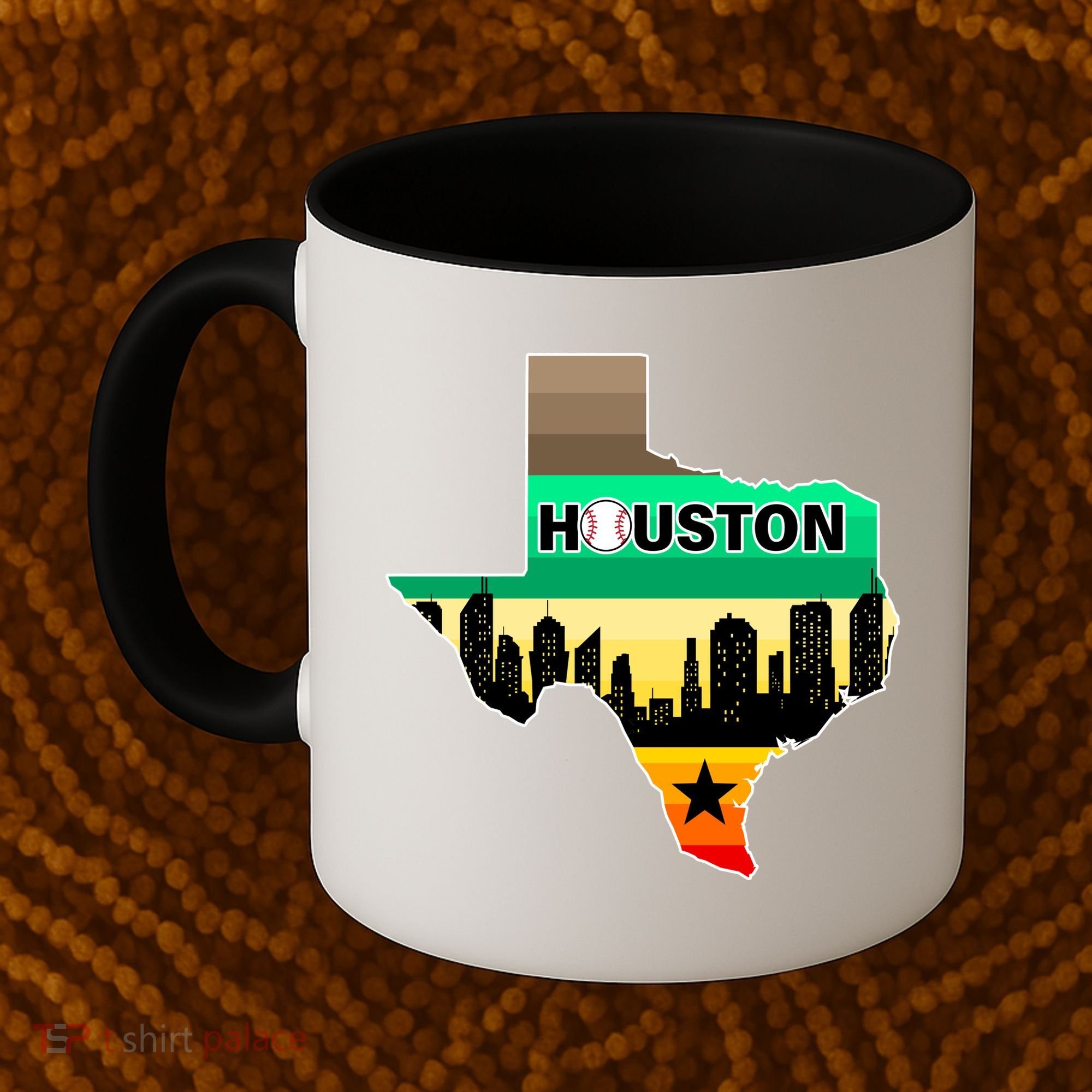 Huston Texas Baseball City Logo Coffee Mug