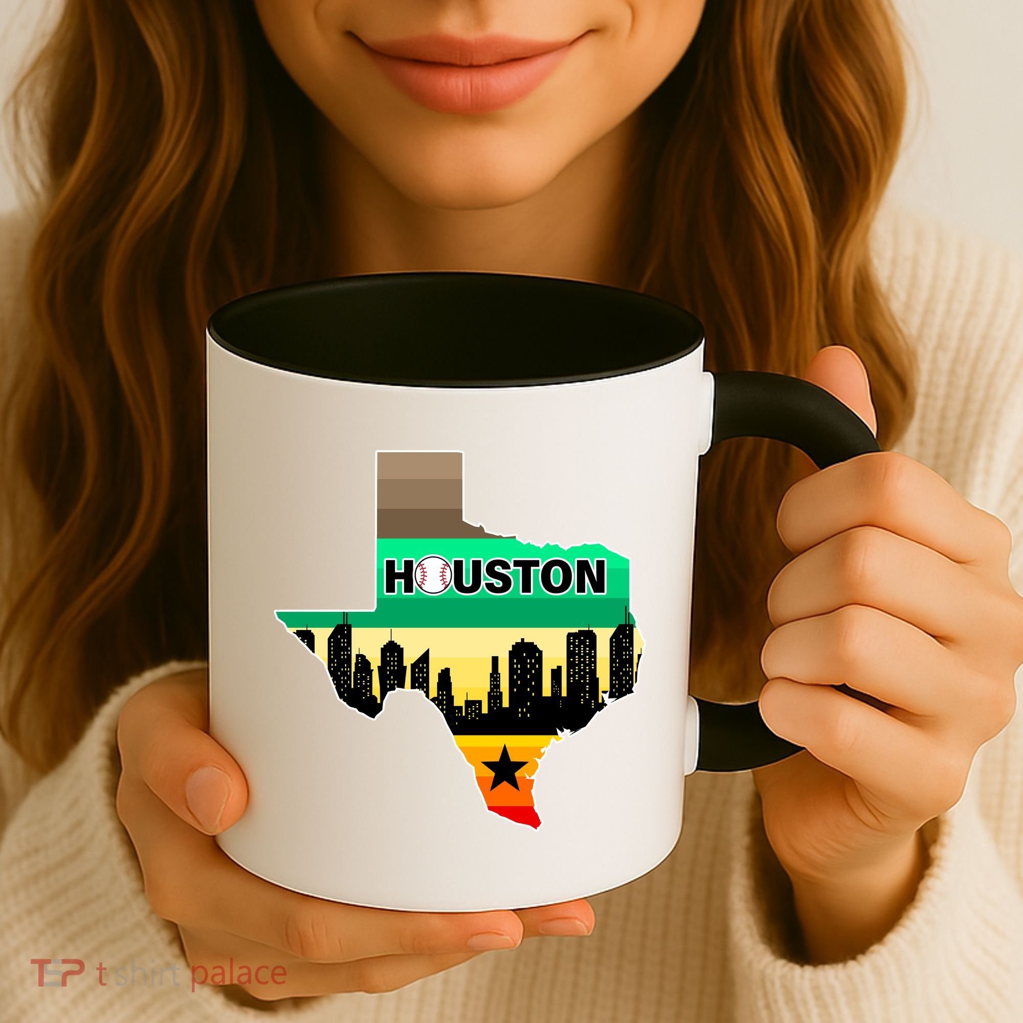 Huston Texas Baseball City Logo Coffee Mug
