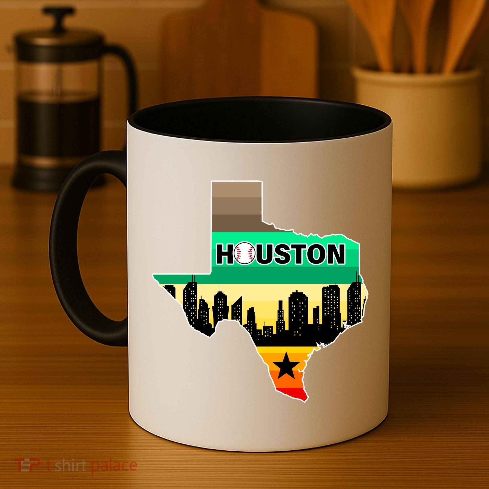 Huston Texas Baseball City Logo Coffee Mug