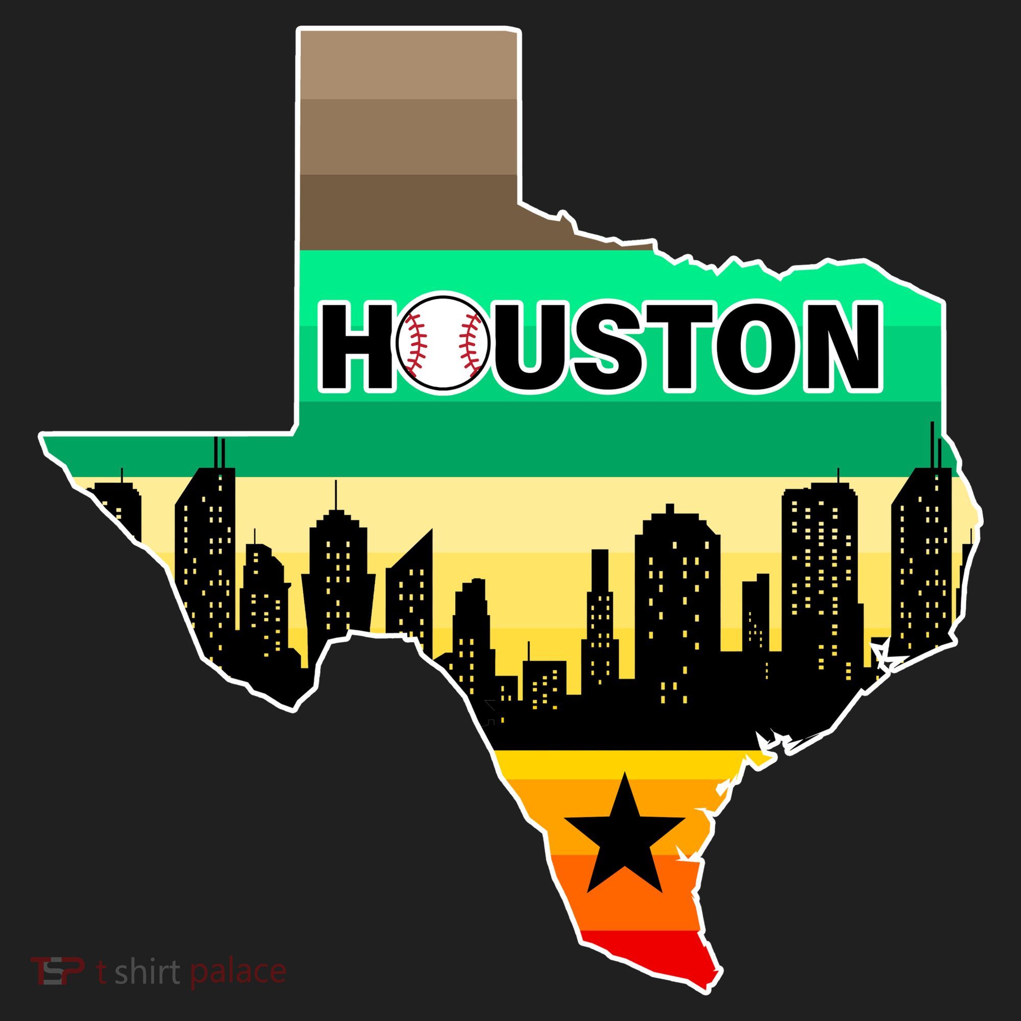 Huston Texas Baseball City Logo Tumbler