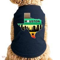 Huston Texas Baseball City Logo Doggie Tank thumb 0