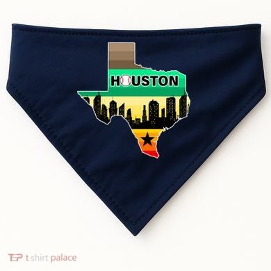 Huston Texas Baseball City Logo USA-Made Doggie Bandana