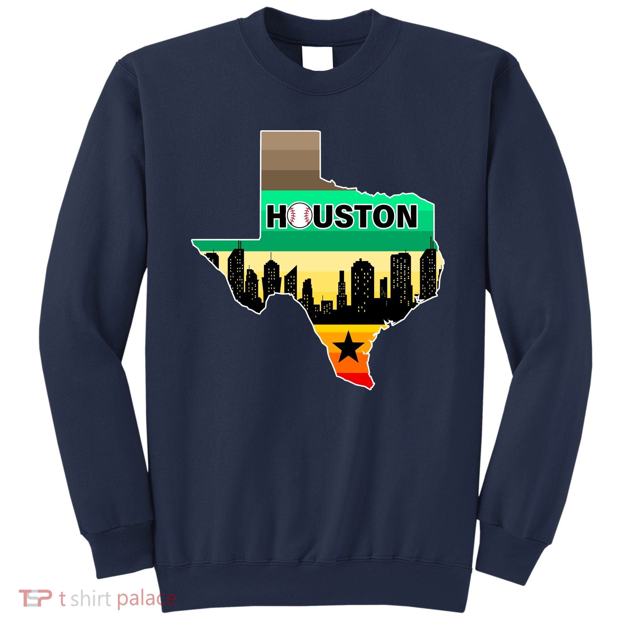 Huston Texas Baseball City Logo Sweatshirt