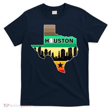 Huston Texas Baseball City Logo T-Shirt