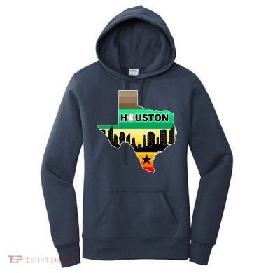 Huston Texas Baseball City Logo Women's Hoodie