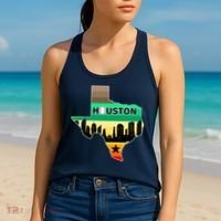 Huston Texas Baseball City Logo Women's Tank Top thumb 2