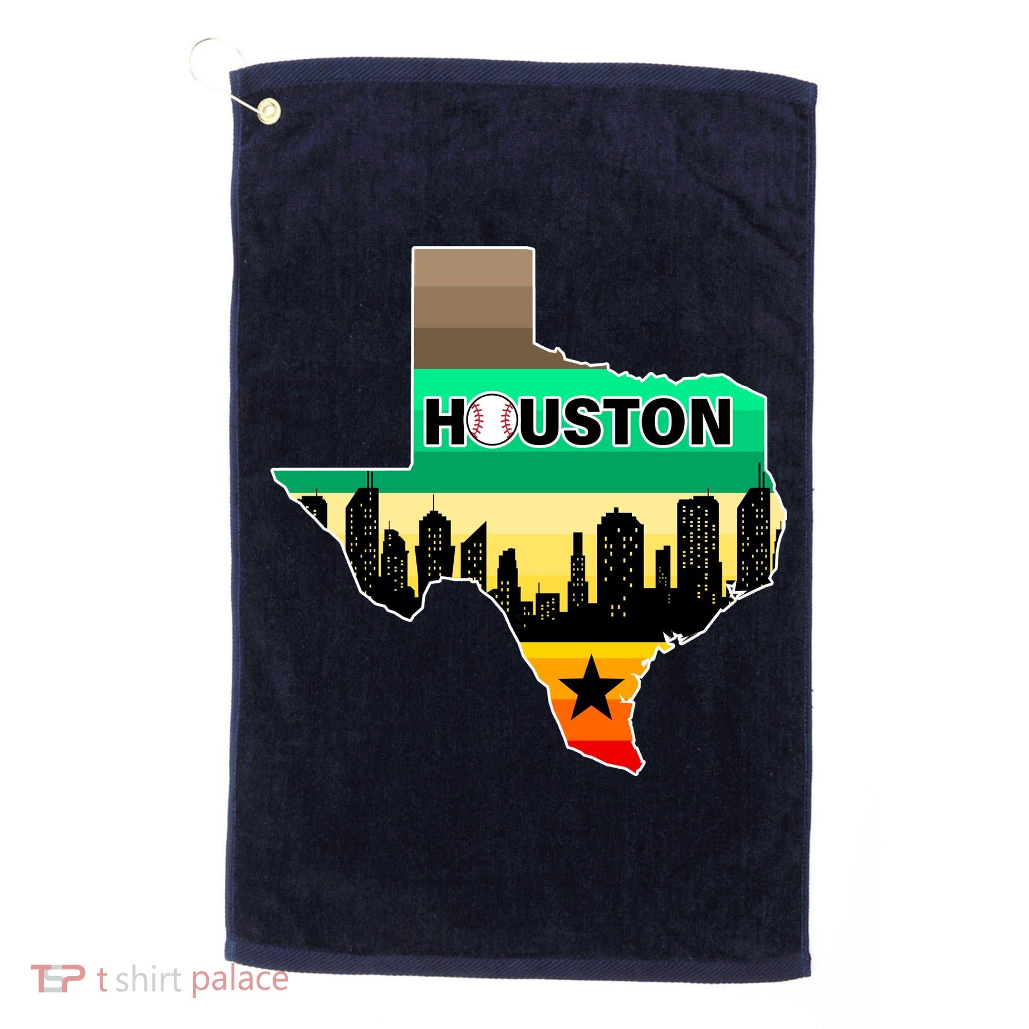 Huston Texas Baseball City Logo Golf Towel