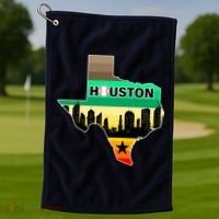 Huston Texas Baseball City Logo Golf Towel thumb 1