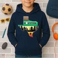 Huston Texas Baseball City Logo Kids Hoodie thumb 2
