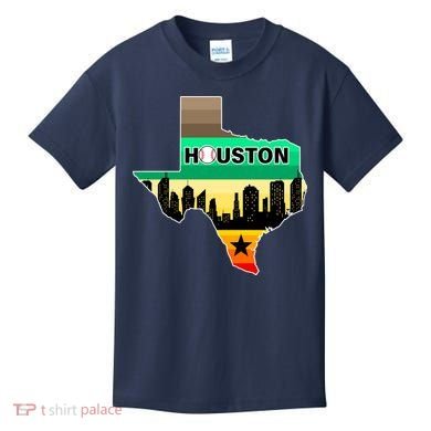 Huston Texas Baseball City Logo Kids T-Shirt