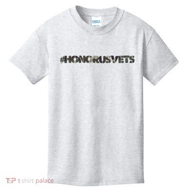 Honor Us Vets #HonorUsVets Kids T-Shirt