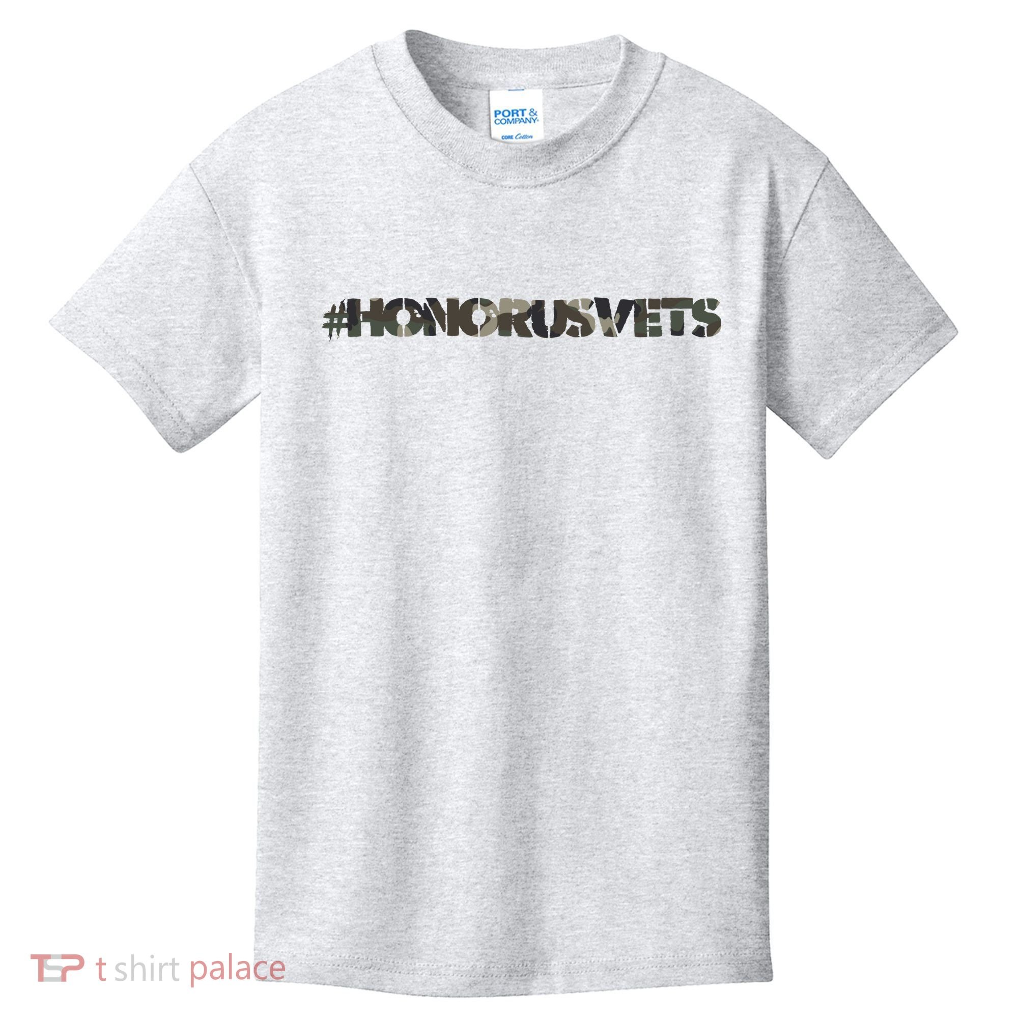 Honor Us Vets #HonorUsVets Kids T-Shirt