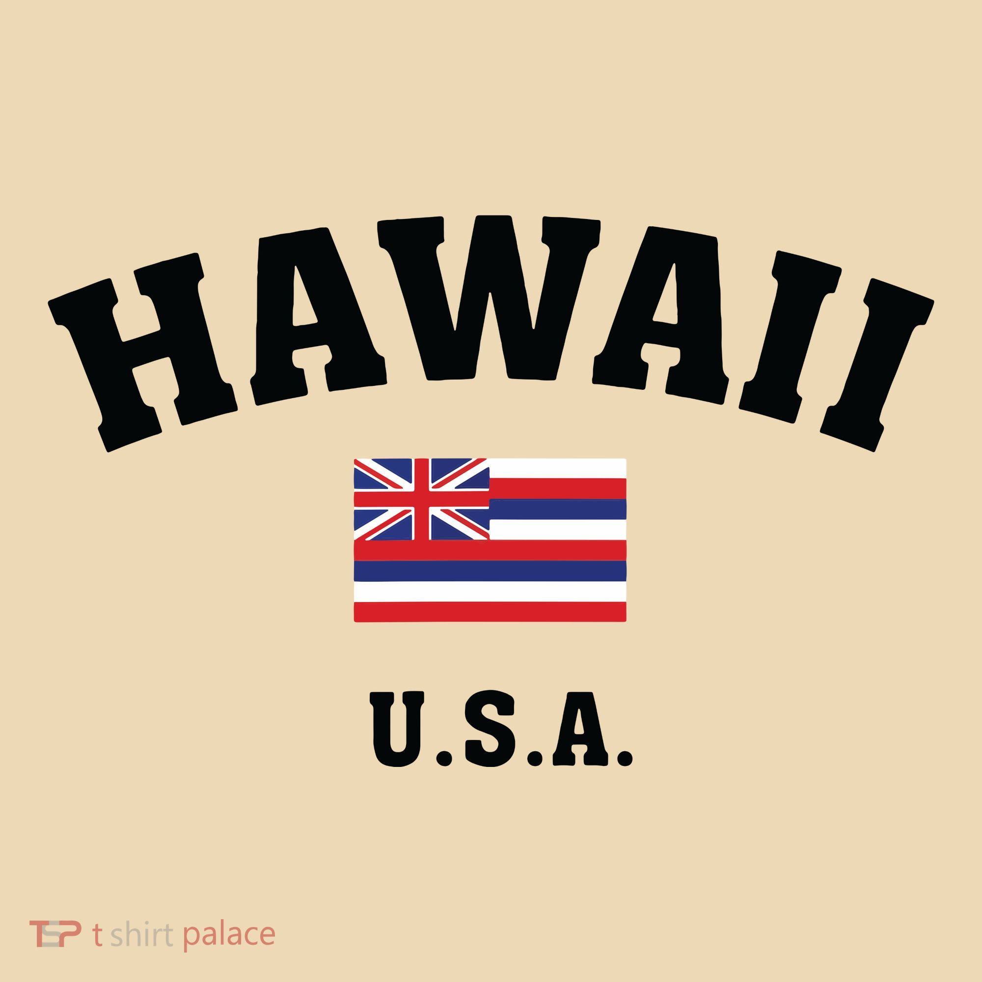 Hawaii Usa With American Flag Tote Bag