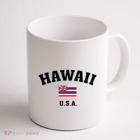 Hawaii Usa With American Flag Coffee Mug thumb 1