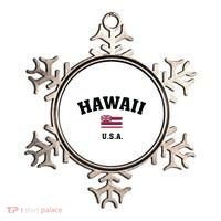 Hawaii Usa With American Flag Ornament thumb 0