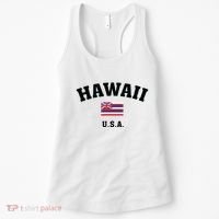 Hawaii Usa With American Flag Women's Tank Top thumb 0