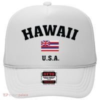 Hawaii Usa With American Flag Hat thumb 0