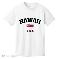 Hawaii Usa With American Flag Kids T-Shirt thumb 0