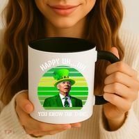 Happy Uh You Know The Thing Joe Biden Clover St Patricks Day Coffee Mug thumb 3