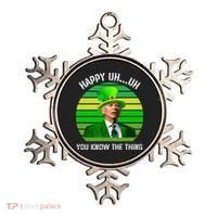 Happy Uh You Know The Thing Joe Biden Clover St Patricks Day Ornament thumb 0