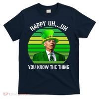 Happy Uh You Know The Thing Joe Biden Clover St Patricks Day T-Shirt thumb 0