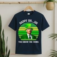 Happy Uh You Know The Thing Joe Biden Clover St Patricks Day T-Shirt thumb 2