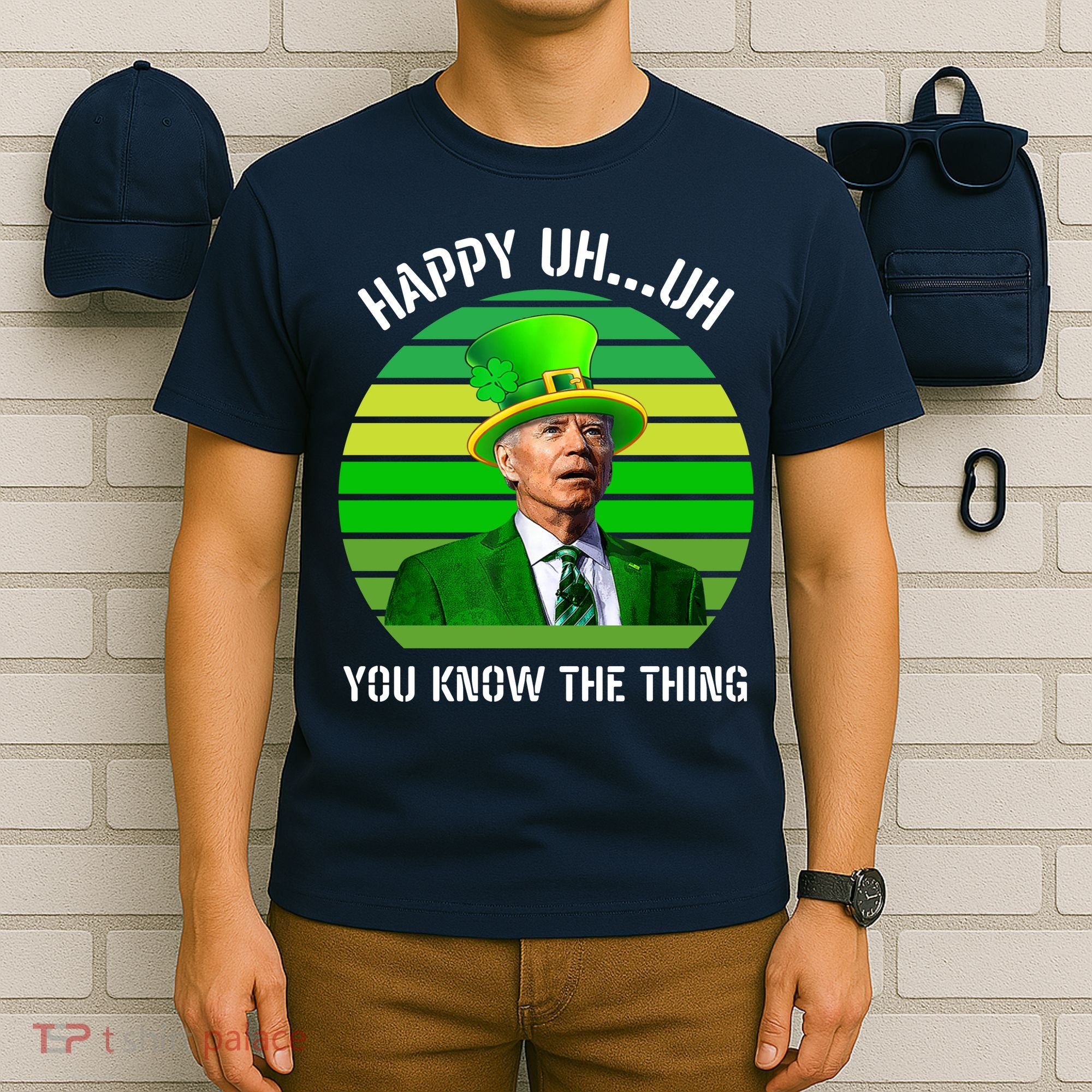 Happy Uh You Know The Thing Joe Biden Clover St Patricks Day T-Shirt