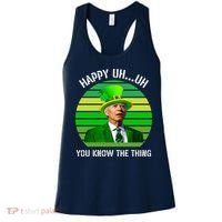 Happy Uh You Know The Thing Joe Biden Clover St Patricks Day Women's Tank Top thumb 0