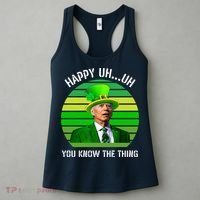 Happy Uh You Know The Thing Joe Biden Clover St Patricks Day Women's Tank Top thumb 3