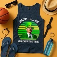 Happy Uh You Know The Thing Joe Biden Clover St Patricks Day Tank Top thumb 4