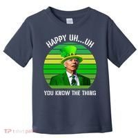 Happy Uh You Know The Thing Joe Biden Clover St Patricks Day Toddler T-Shirt thumb 0