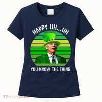 Happy Uh You Know The Thing Joe Biden Clover St Patricks Day Women's T-Shirt thumb 0