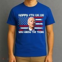 Happy Uh You Know The Thing Funny Joe Biden 4th Of July T-Shirt thumb 3