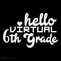 Hello Virtual 6Th Grade Distance Learning Sixth Grade Gift Pajama Set thumb 2