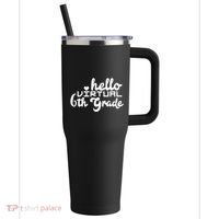 Hello Virtual 6Th Grade Distance Learning Sixth Grade Gift 40oz Vacuum Insulated Stainless Steel Travel Tumbler thumb 0