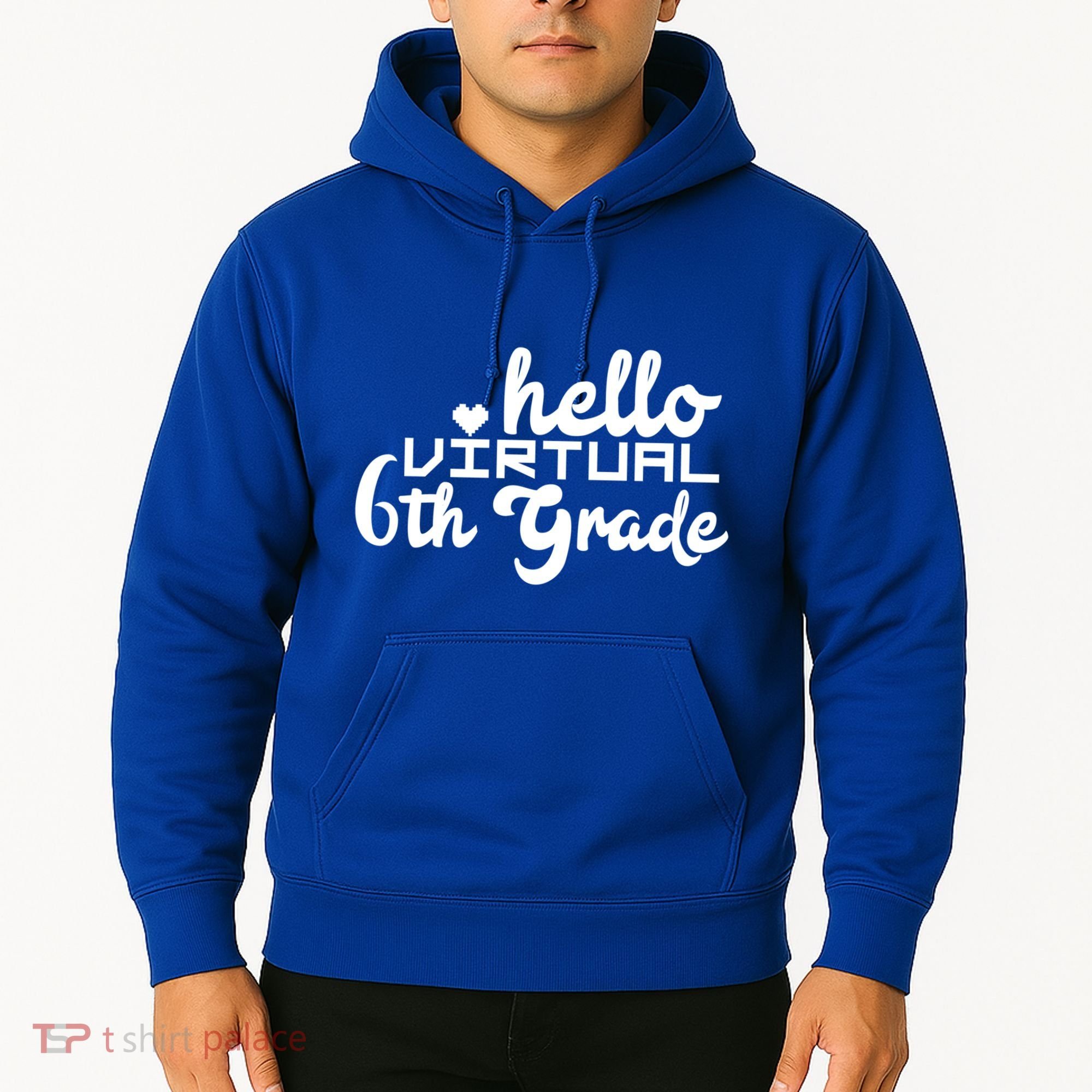 Hello Virtual 6Th Grade Distance Learning Sixth Grade Gift Hoodie