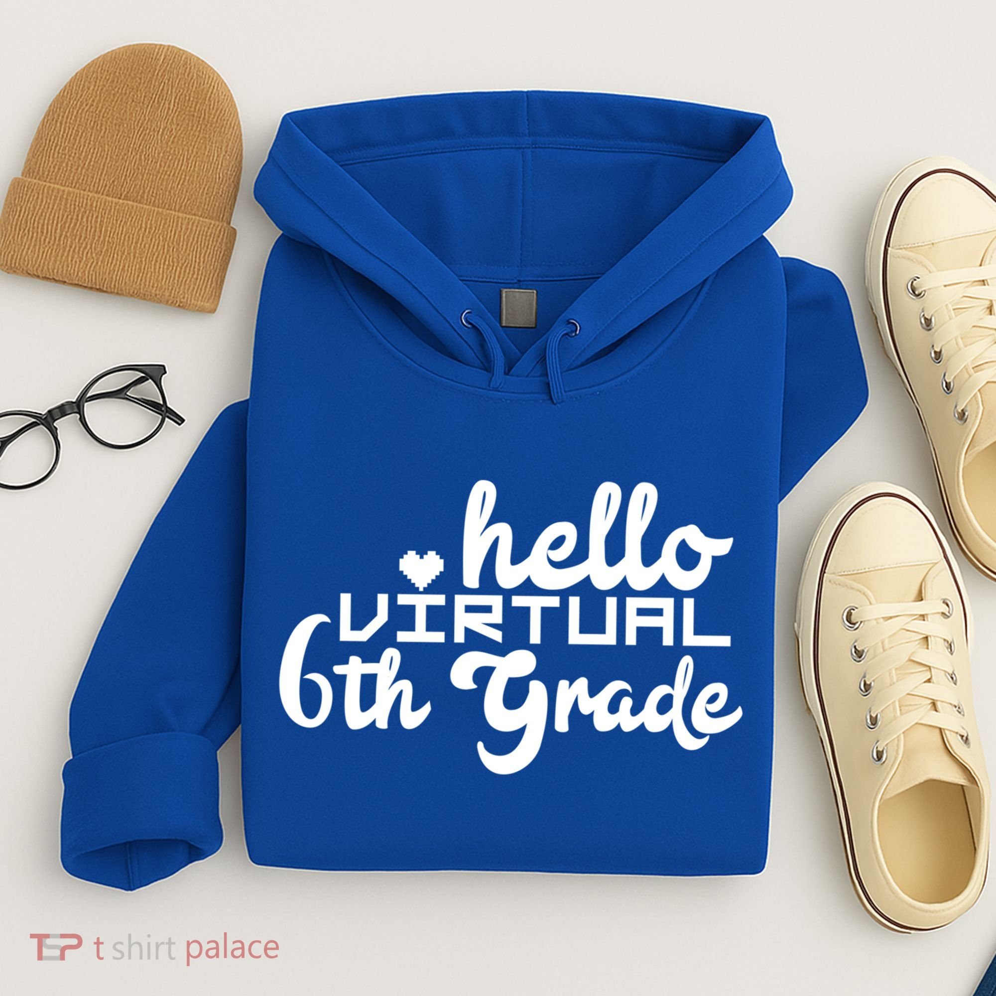 Hello Virtual 6Th Grade Distance Learning Sixth Grade Gift Hoodie