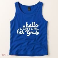 Hello Virtual 6Th Grade Distance Learning Sixth Grade Gift Tank Top thumb 2