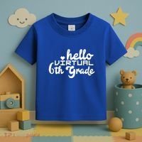 Hello Virtual 6Th Grade Distance Learning Sixth Grade Gift Toddler T-Shirt thumb 3