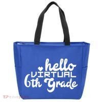Hello Virtual 6Th Grade Distance Learning Sixth Grade Gift Tote Bag thumb 0