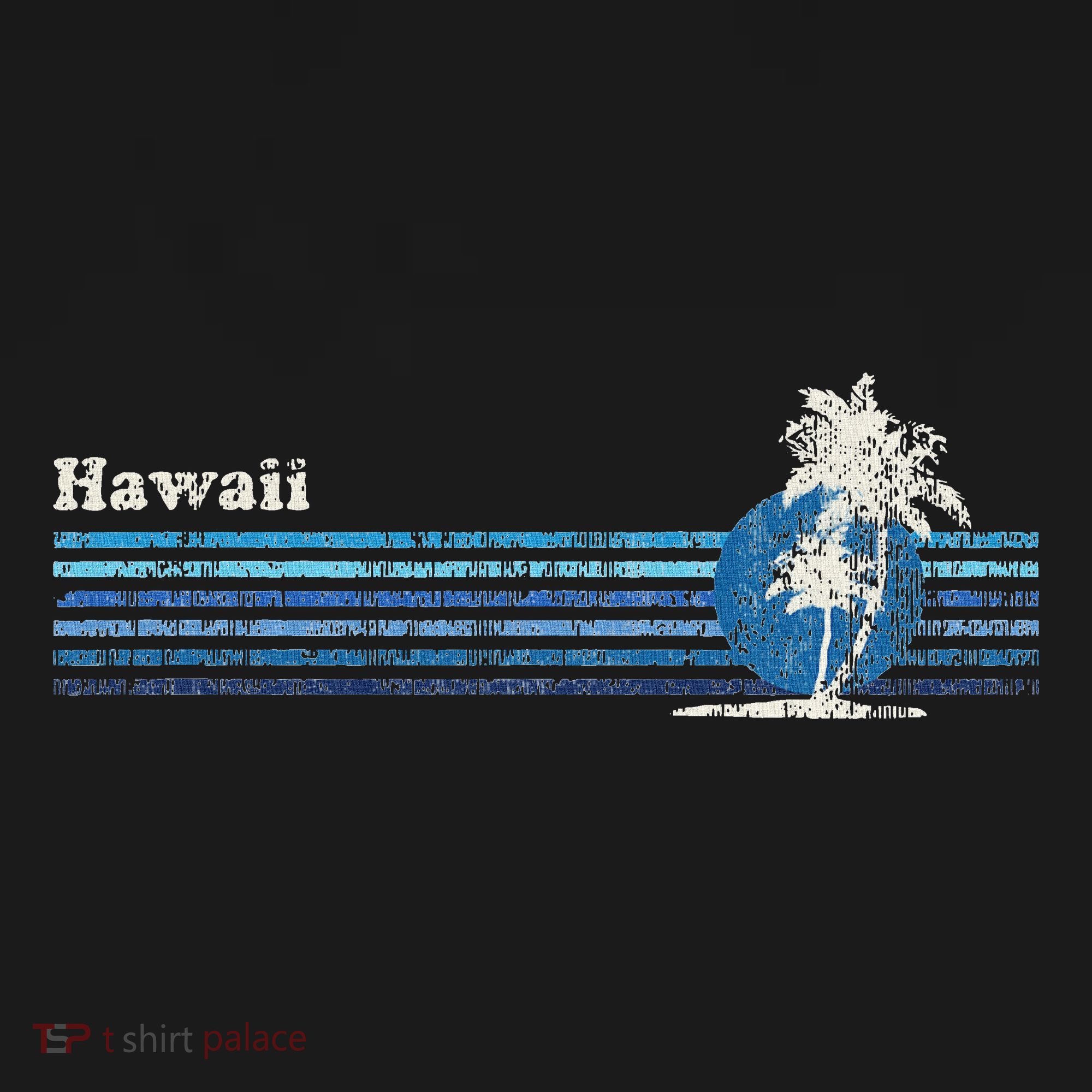 Hawaiian Vintage 80s Palm Trees Sunset T-Shirt