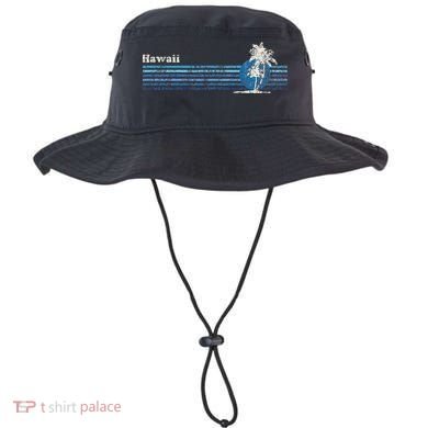 Hawaiian Vintage 80s Palm Trees Sunset Bucket Hat