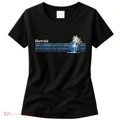 Hawaiian Vintage 80s Palm Trees Sunset Women's T-Shirt